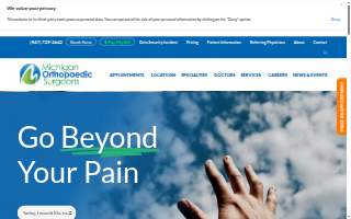 Michigan Orthopaedic Surgeons website