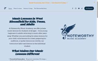Noteworthy Music Academy website