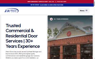 Altech Doors of Livonia website