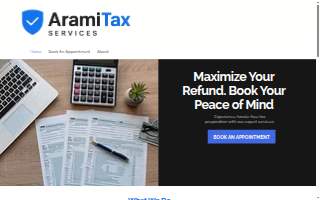 Arami Tax Services website