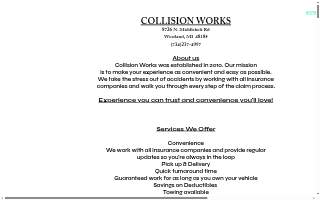 Collision Works website