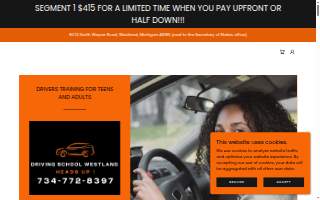 Driving School Westland website
