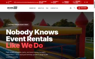 Exclusive Event Rentals Michigan website