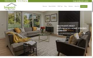 Impact Home Staging Experts of Westland website