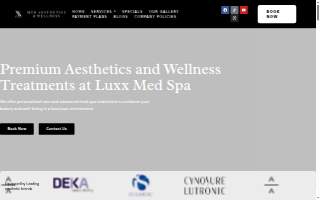 Luxx Med Aesthetics & Wellness website