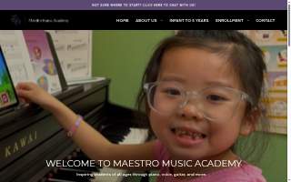 Maestro Music Academy website