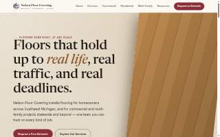 Nelson Floor Covering of Westland website