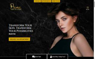 Prime Skin and Laser website