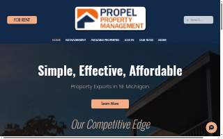 Propel Property Management of Wayne website