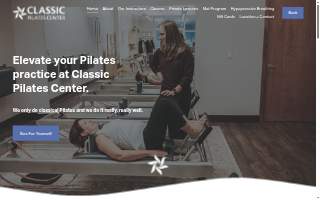 Classic Pilates Center website