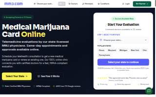 MMJ Certifications - Medical Marijuana Doctor - Medical Marijuana Card website