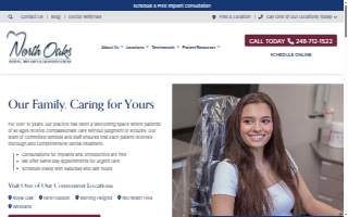 North Oaks Dental, Implants & Sedation Center - New Hudson website