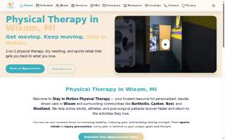 Stay In Motion PT PLLC website