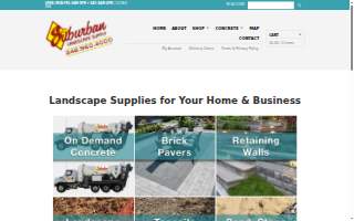 Suburban Landscape Supply website