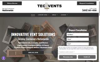 Tec Vents website