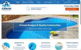 Arrow Pools of Wyandotte website