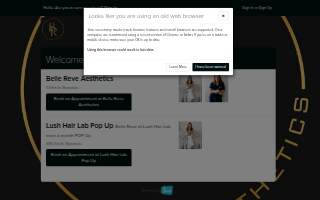 Belle Reve Aesthetics website