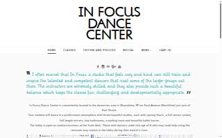 In Focus Dance Center of Wyandotte website