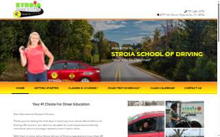 Stroia School of Driving website