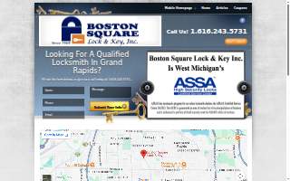 Boston Square Lock & Key website