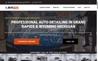 Lava GR Auto Detailing website