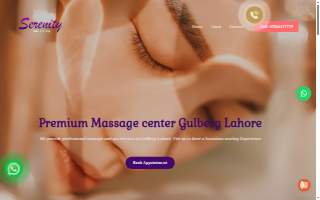 Serenity spa & Facials website