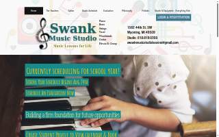 Swank Music Studio of Wyoming website