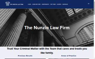 The Nunzio Law Firm website