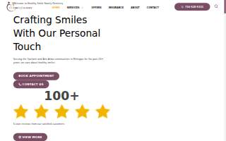 Healthy, Smile Family Dentistry website