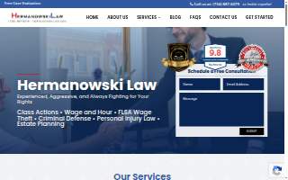 Hermanowski Law website