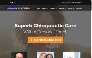 Hesselberg Chiropractic website
