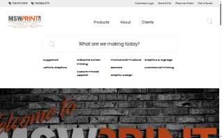 MSW Print & Imaging website