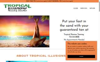 Tropical Illusions Tanning Center website