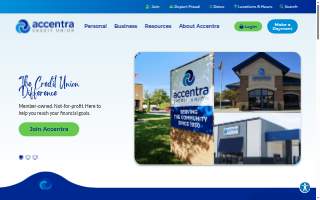 Accentra Credit Union website