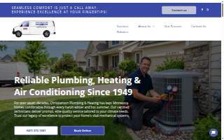 Christianson Plumbing & Heating website