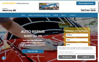 Collins Auto Repair website