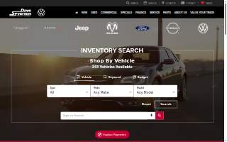 Dave Syverson Auto Center website