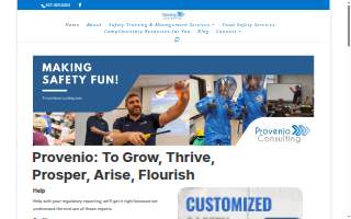 Provenio Consulting website