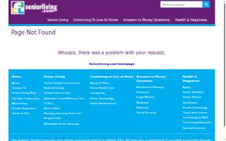 Senior Living website