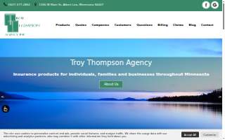 Troy Thompson Agency website