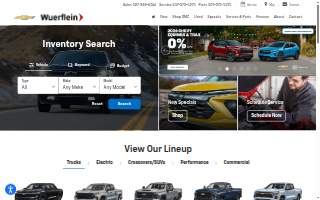 Wuerflein Chevrolet GMC website