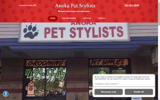 Anoka Pet Stylists of Andover website