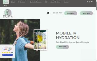 Minnesota IV Hydration and Wellness LLC website