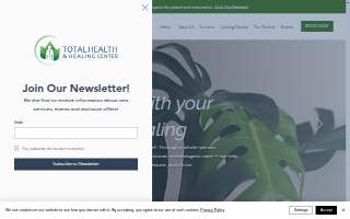 Total Health and Healing Center website