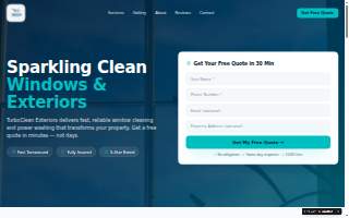 TurboClean Exteriors website