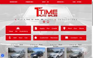1st Time Auto Sales of Anoka website