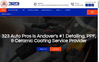 323 Auto Pros - Car Detailing, Ceramic Coating, and Paint Protection Film (PPF) of Champlin website