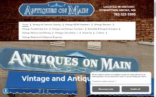Antiques On Main website