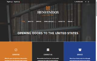 Bienvenidos Law Firm website
