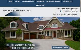 Driveway Repair Inc website